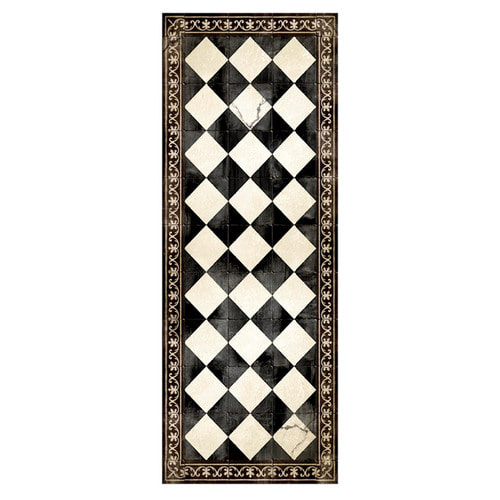 베이자플로우 갬빗 체스 PVC 타일 러그 - Gambit Chess, 60x180cm