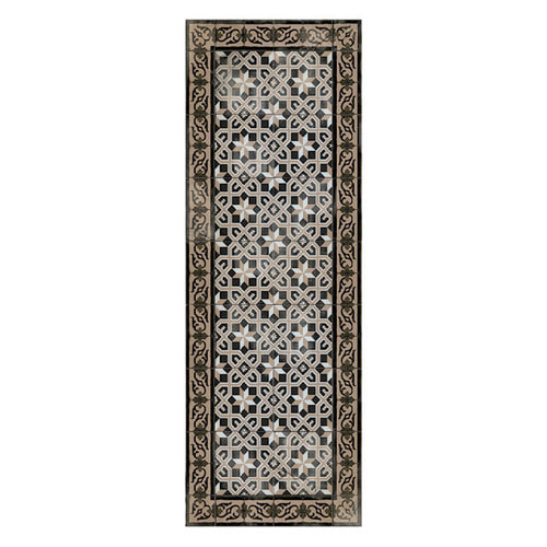 베이자플로우 고딕 PVC 타일 러그 - Gothic Anicent tile Cement, 180x260cm(예약판매/선주문후 50일 소요)